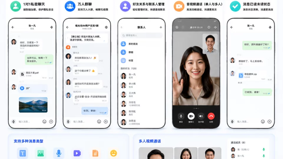 全新升级!IM即时通讯系统正式上线!